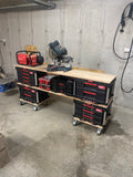 Benkeplate i Eik tilpasset packout systemet